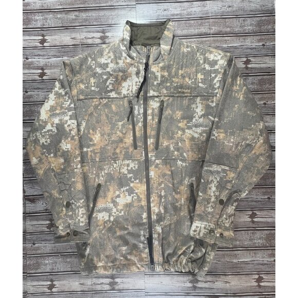 COLUMBIA gallatin lite wool jacket color timberwolf digital camo size L NWOT - Picture 1 of 9